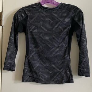 Champion Kids Black Geometric Long Sleeve Tee